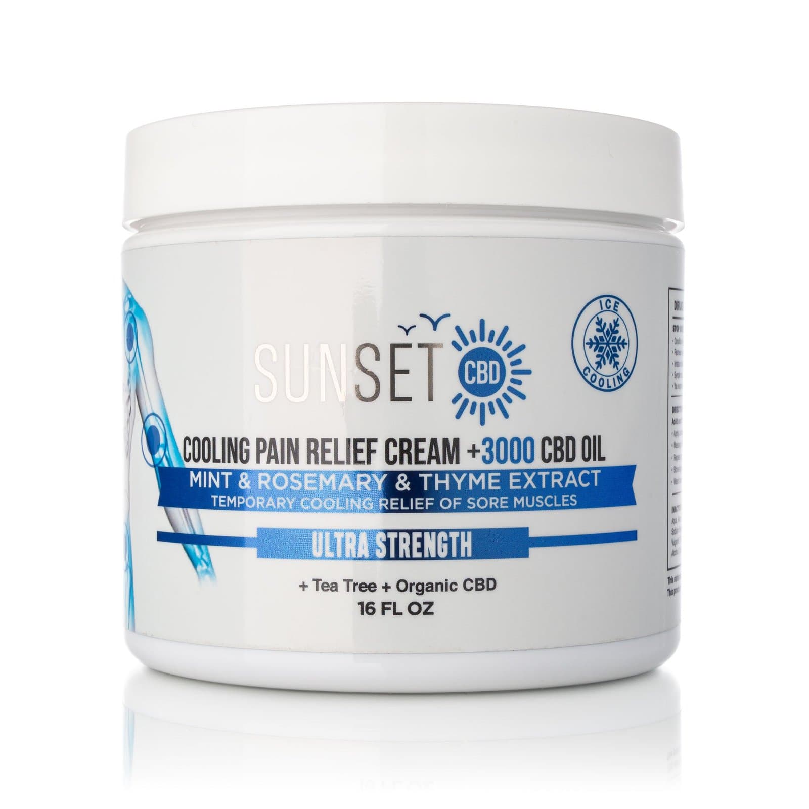 Sunset CBD Pain Cream Menthol & Camphor - Groupon Voucher Exclusive