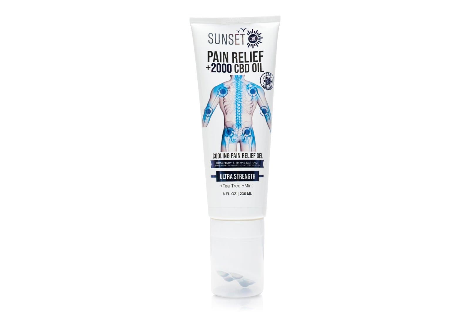 Sunset CBD Pain Relief Tubes with Roller Ball Applicator - Groupon Voucher Exclusive