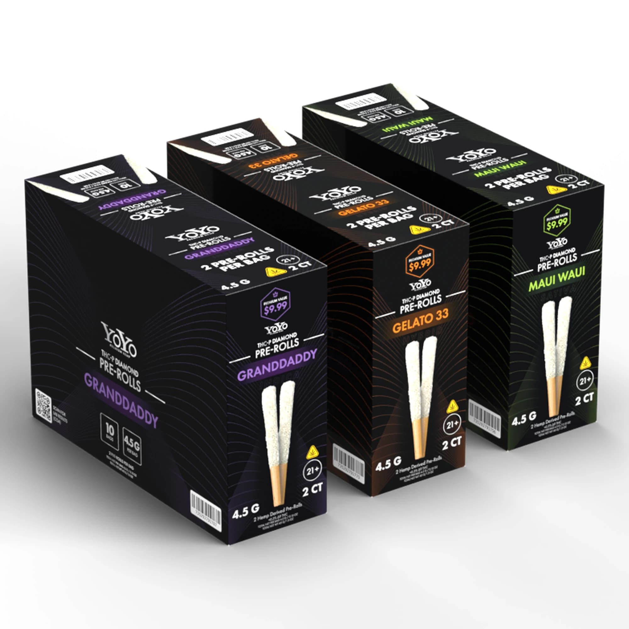 THC-P Diamond Pre-Rolls Box (10 Bags)